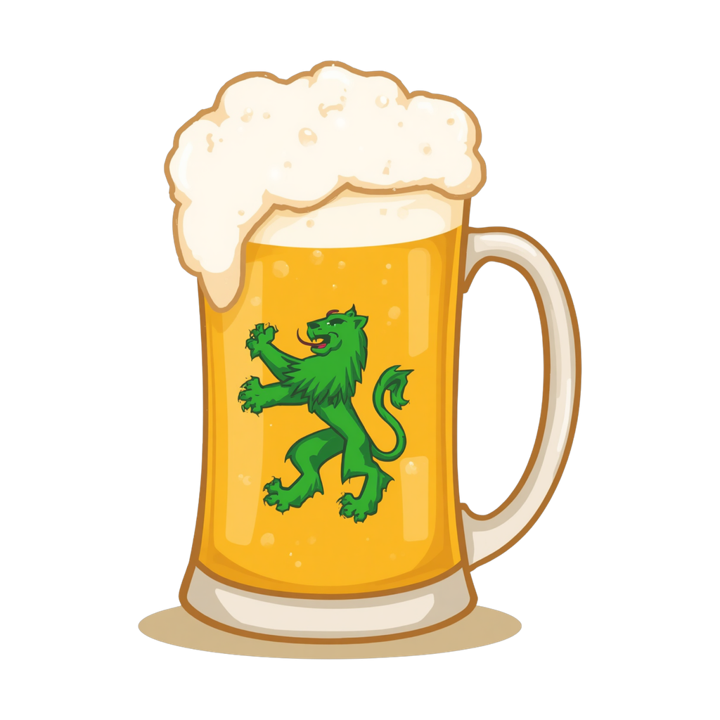 Ícono de DubLite: un tarro de cerveza con un león
